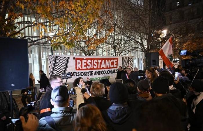 Alrededor de 400 manifestantes en Saint-Denis antes de Francia-Israel