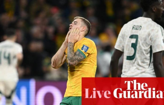 Australia 0-0 Arabia Saudita: Clasificatorio para el Mundial 2026 – como sucedió | Australia