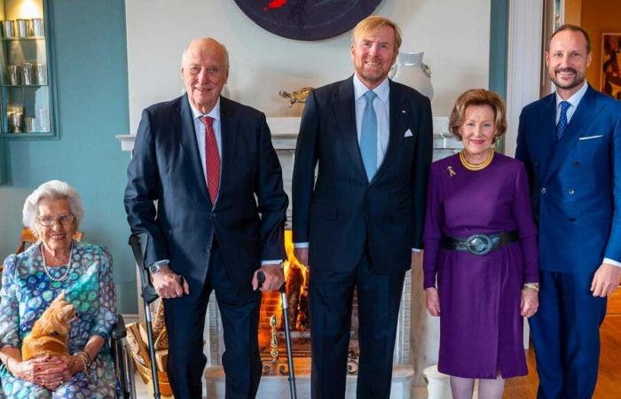 La familia real noruega invita al rey Willem-Alexander a almorzar antes de su partida