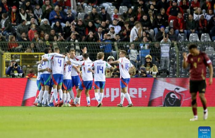 Partido de fútbol de la Liga A de la UEFA Nations League 2024/25: Bélgica vs.Italia-Xinhua