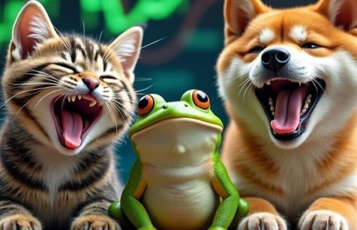 Pepe logra el puesto entre los 20 primeros y supera a Dogecoin en ganancias semanales