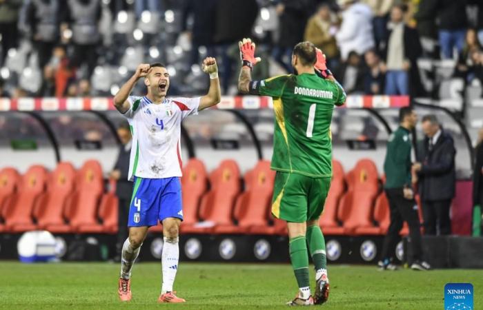 Partido de fútbol de la Liga A de la UEFA Nations League 2024/25: Bélgica vs.Italia-Xinhua