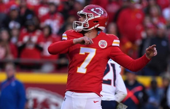 Chiefs: Harrison Butker estará fuera de tres a cuatro semanas