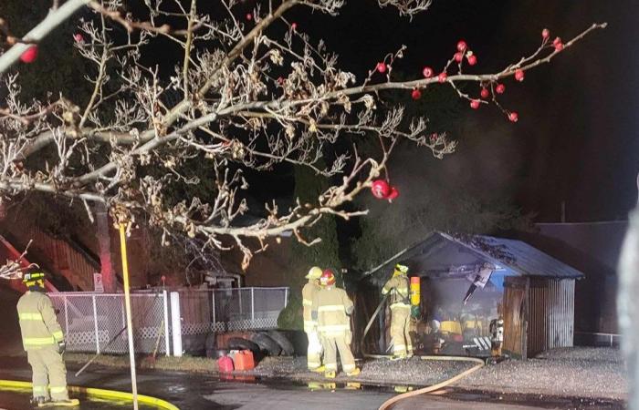 Incendio en un garaje en Pohénégamook