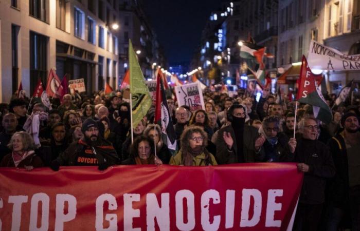 Manifestación en París contra una gala de apoyo a Israel organizada por la extrema derecha