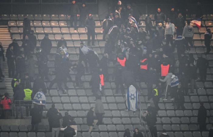 Violenta pelea entre aficionados en el Stade de France