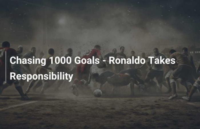 En busca de los 1.000 goles: Ronaldo asume la responsabilidad