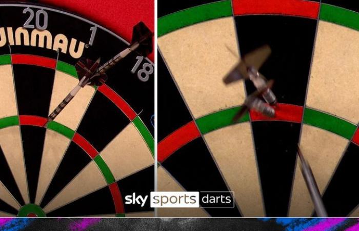 Grand Slam de Dardos 2024: Cameron Menzies sorprende a James Wade y llega a cuartos de final mientras Rob Cross deslumbra en dobles | Noticias de dardos