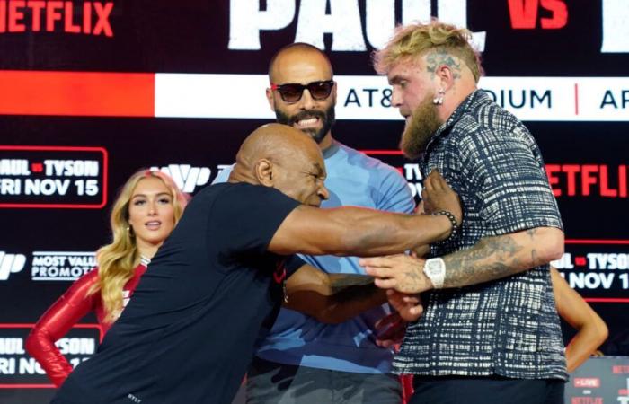 Jake Paul trollea a Mike Tyson con un protector auditivo… por casi 100.000 euros