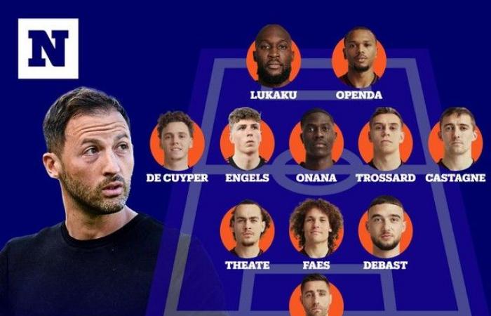 Sorpresa de Domenico Tedesco ante Italia: primer puesto titular para Arne Engels, Loïs Openda sale junto a Romelu Lukaku