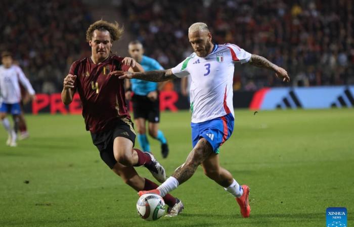 Partido de fútbol de la Liga A de la UEFA Nations League 2024/25: Bélgica vs.Italia-Xinhua