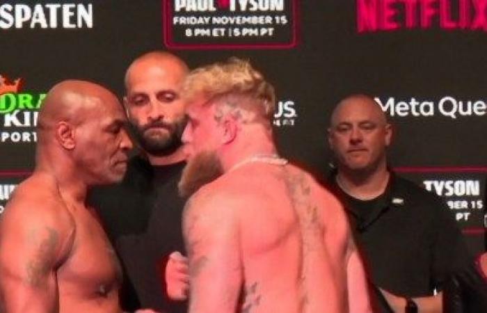 Mike Tyson abofetea a Jake Paul antes del partido anticipado