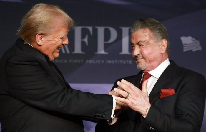 Sylvester Stallone llama a Trump “el segundo George Washington” en la gala de la AFPI