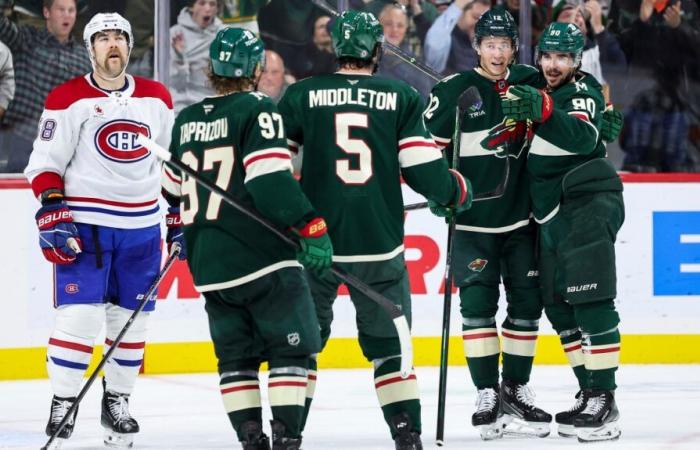 NHL: 11ª derrota consecutiva en Minnesota para los Canadiens