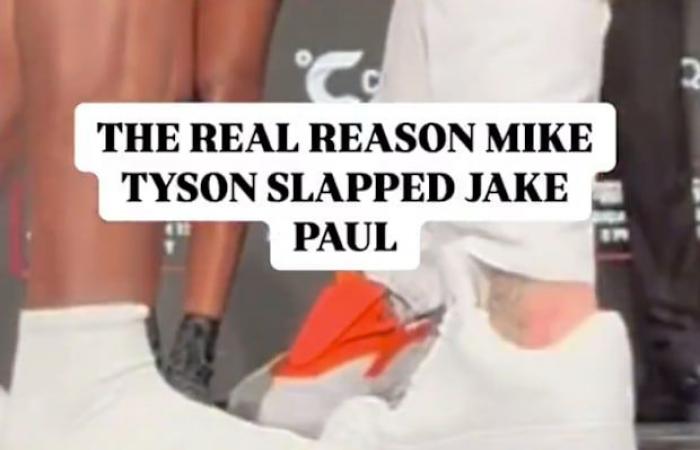 La razón por la que Mike Tyson abofeteó a Jake Paul se revela en un video en cámara lenta