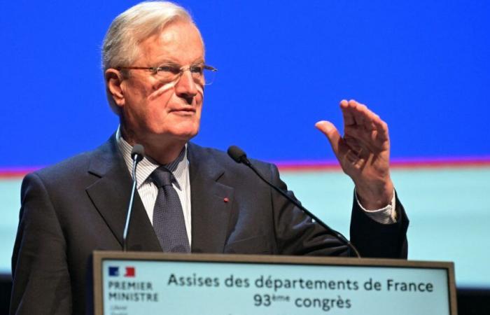 Michel Barnier anuncia una reducción “muy significativa” del ahorro solicitado a los departamentos