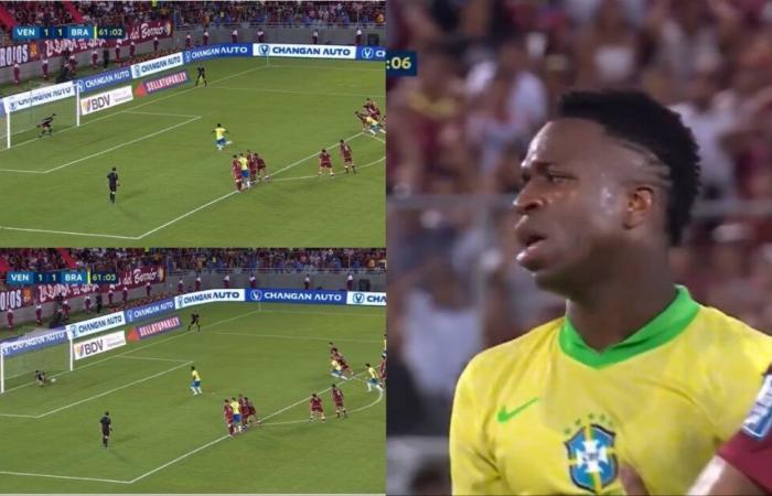 Vinicius falla un penalti oficial por primera vez en su carrera