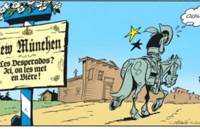 Lucky Luke frente a la huelga de lúpulo, todo está bien