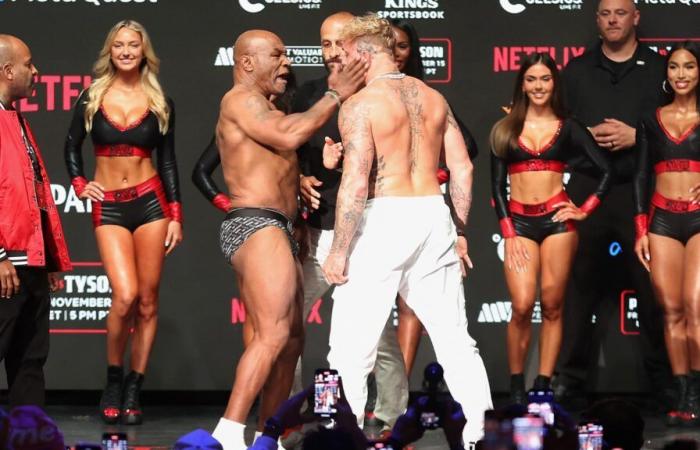 Mike Tyson abofeteó a Jake Paul durante su último cara a cara antes de su pelea