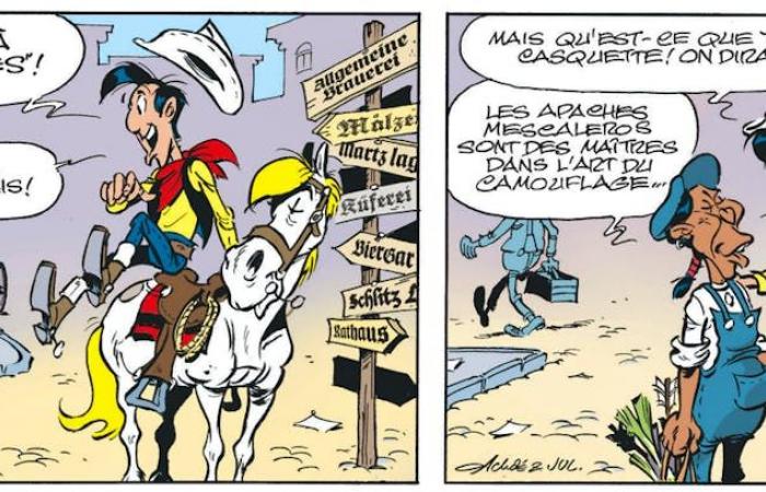 Lucky Luke frente a la huelga de lúpulo, todo está bien