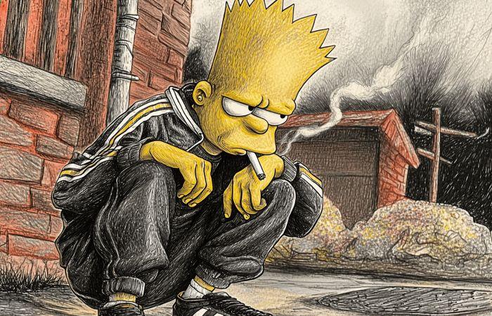 12 versiones más basura de Bart y Homero