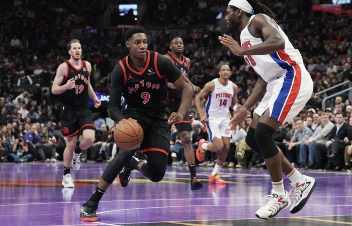 Los Raptors pierden sexto partido consecutivo, 99-95 ante los Pistons