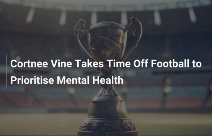 Cortnee Vine se toma un tiempo alejada del fútbol para priorizar su salud mental