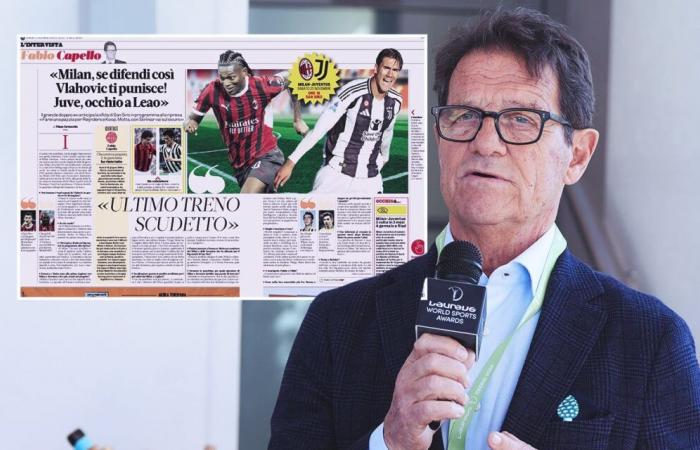 Capello admite que Fonseca debe exigir un Milán-Juventus ‘al estilo Bernabéu’: “Parecía florecer”