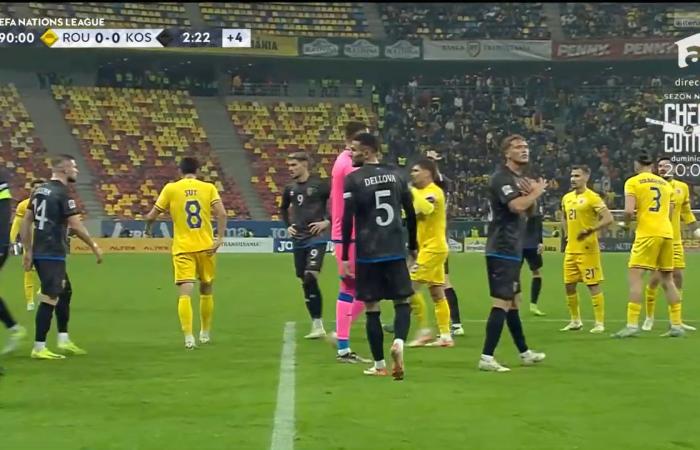 ¡Esto es lo que estaban esperando! Los jugadores kosovares abandonaron el campo en el último minuto de la prórroga después de que los aficionados rumanos corearan “Serbia” tras los desafíos.