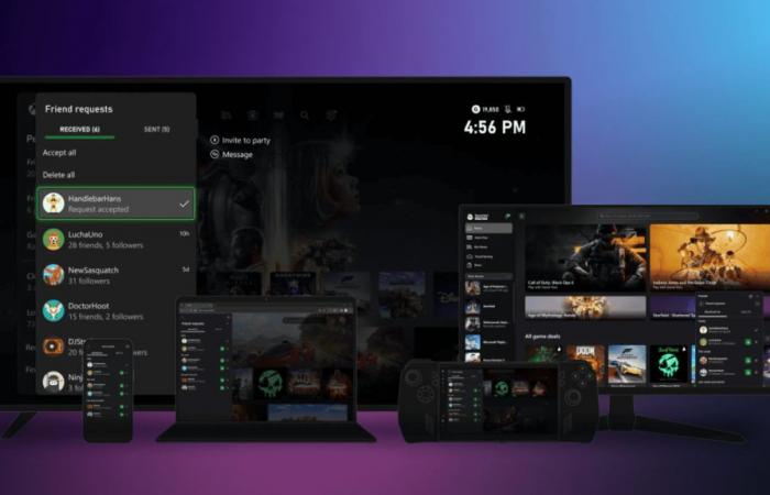 Microsoft revive la solicitud de amistad previamente eliminada en Xbox