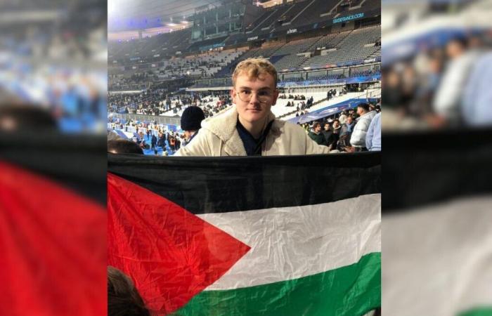 Un estudiante de Burdeos blande una bandera palestina y es excluido del estadio.