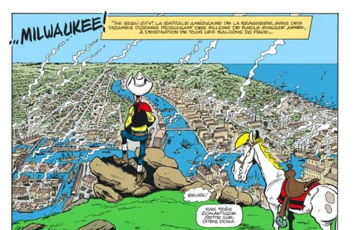 Lucky Luke frente a la huelga de lúpulo, todo está bien