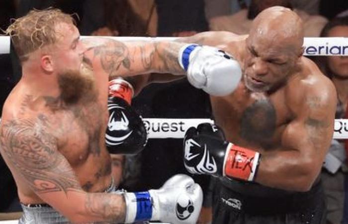 Mike Tyson, leyenda del boxeo, derrotado por el YouTuber Jake Paul por decisión de los jueces