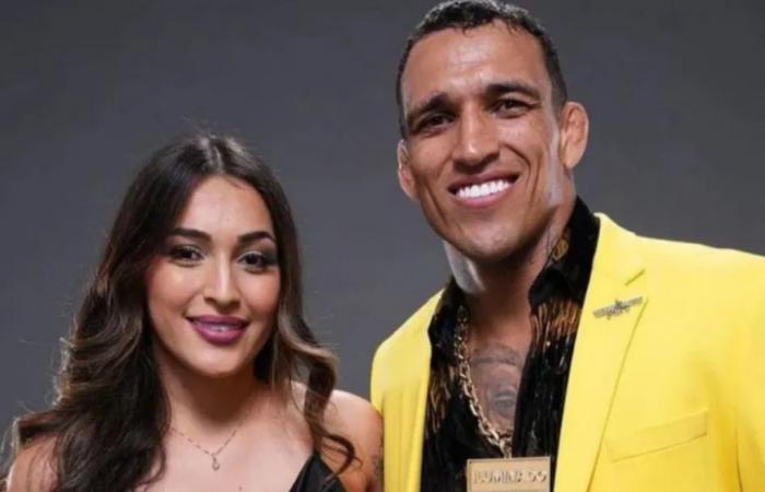 Después de que Charles Oliveira evitó su mayor pesadilla, su novia Victoria Brum envía un mensaje especial para UFC 309