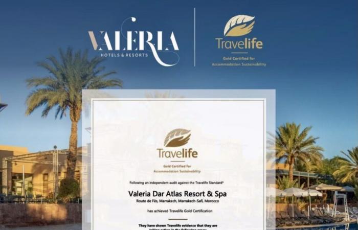 Valeria Dar Atlas Resort y Valeria Madina Club Resort certifican Travelife Gold – premiumtravelnews