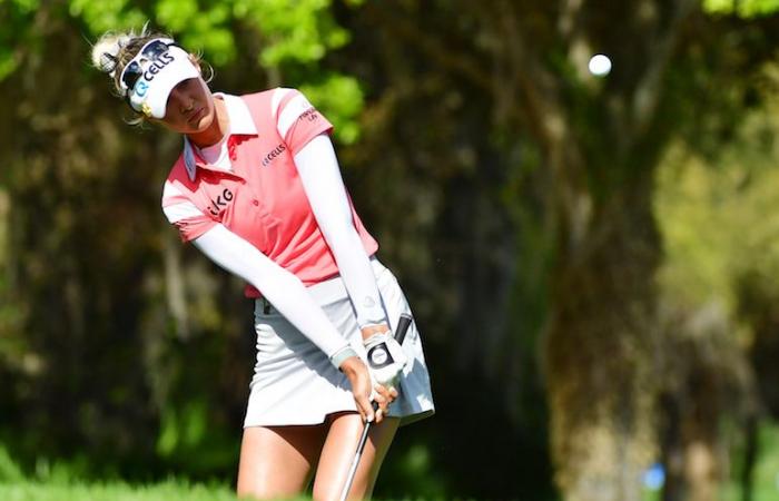 Charley Hull a la cabeza, Nelly Korda en la persecución