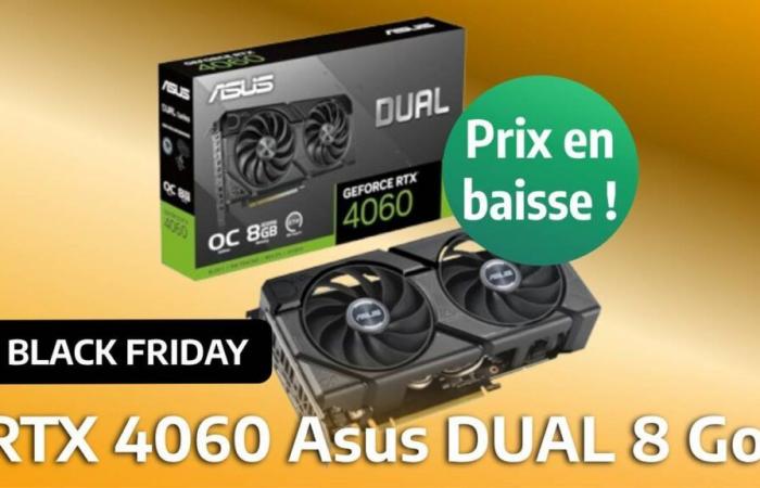 A la venta para el Black Friday, el Asus RTX 4060 de 8 GB está disponible a un precio rara vez visto