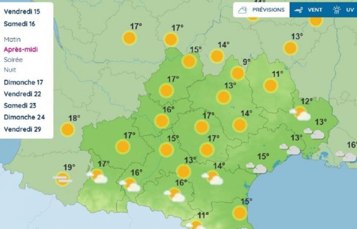 ¿Qué previsión meteorológica pronostica Météo France para Toulouse y Occitania este fin de semana?