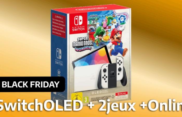 ¡El Nintendo Switch OLED está a precios de Black Friday con 2 juegos y una suscripción de 12 meses a Nintendo Switch Online!