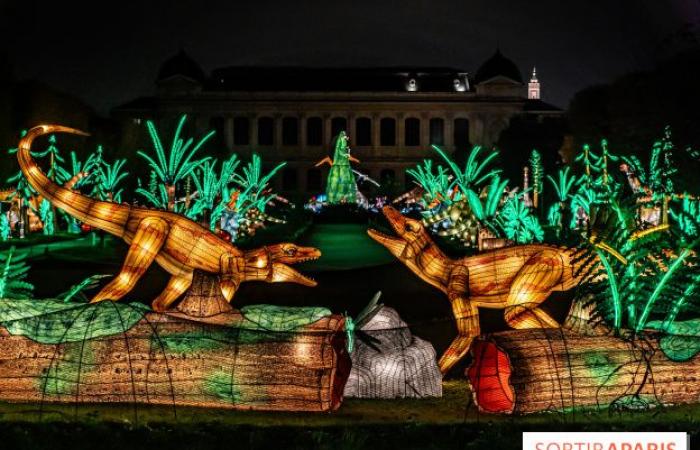 Jurásico en proceso de iluminación: el festival de luces 2024-2025 en el Jardin des Plantes – fotos