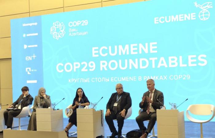 COP29: Leyla Aliyeva habla en un panel del Foro Global Ecumene