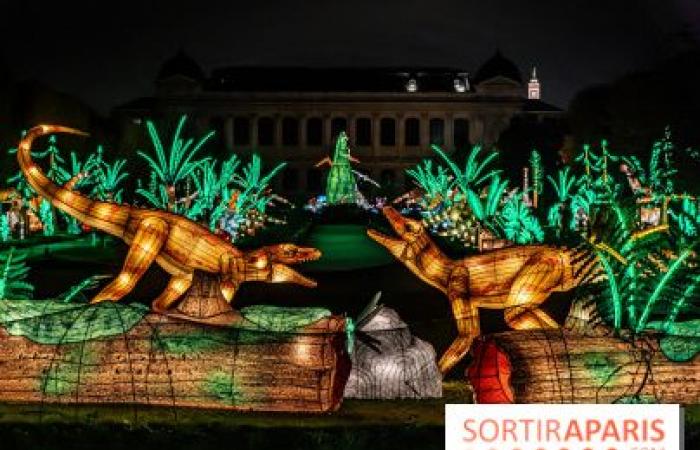 Jurásico en proceso de iluminación: el festival de luces 2024-2025 en el Jardin des Plantes – fotos