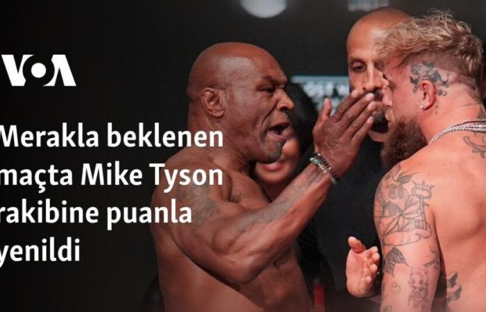 En el esperado partido, Mike Tyson perdió ante su oponente por puntos