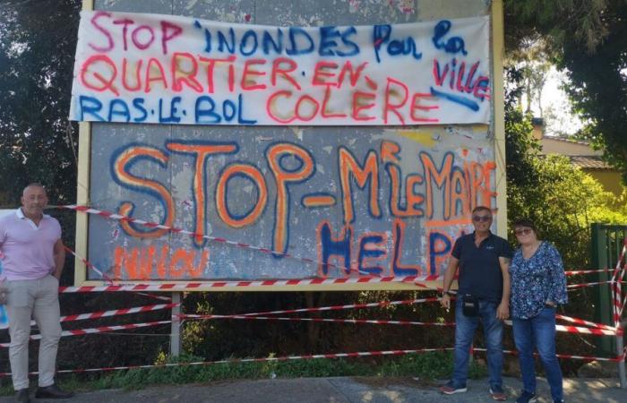 FOTOS – Inundados siete veces desde 2006, los vecinos de una urbanización de Fréjus se manifiestan este sábado