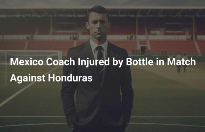 Entrenador de México herido por botella durante partido de Honduras