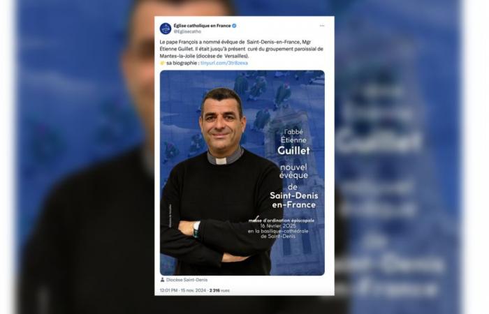 ¿Quién es Étienne Guillet, el nuevo obispo de Saint-Denis, designado por el Papa Francisco?