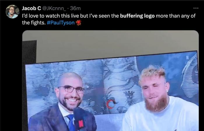 Los espectadores de Mike Tyson vs Jake Paul se enfurecen por los problemas de almacenamiento en búfer de Netflix