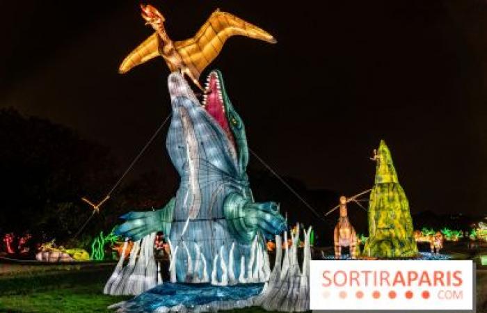 Jurásico en proceso de iluminación: el festival de luces 2024-2025 en el Jardin des Plantes – fotos