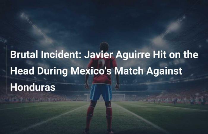 Brutal incidente: Javier Aguirre fue golpeado en la cabeza durante el partido de México contra Honduras