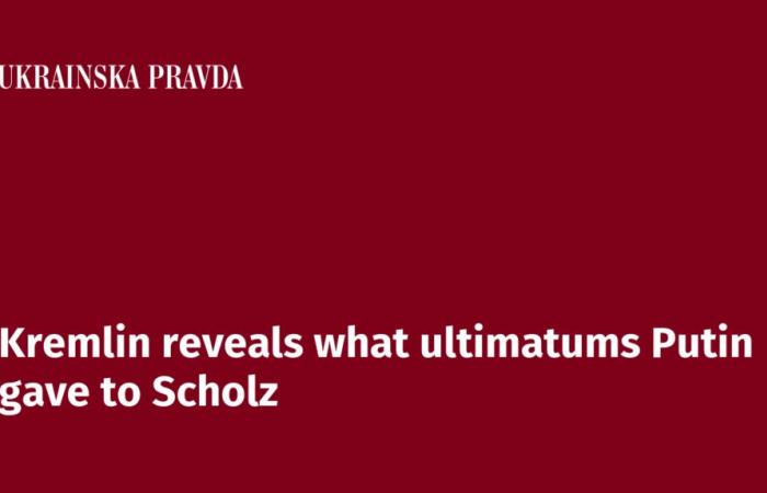 El Kremlin revela los ultimátums que Putin le dio a Scholz